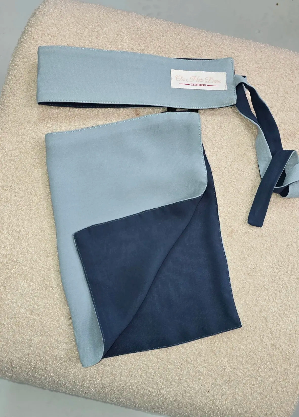 Reversible 2 in 1 Stiff Headband Saudi Niqab