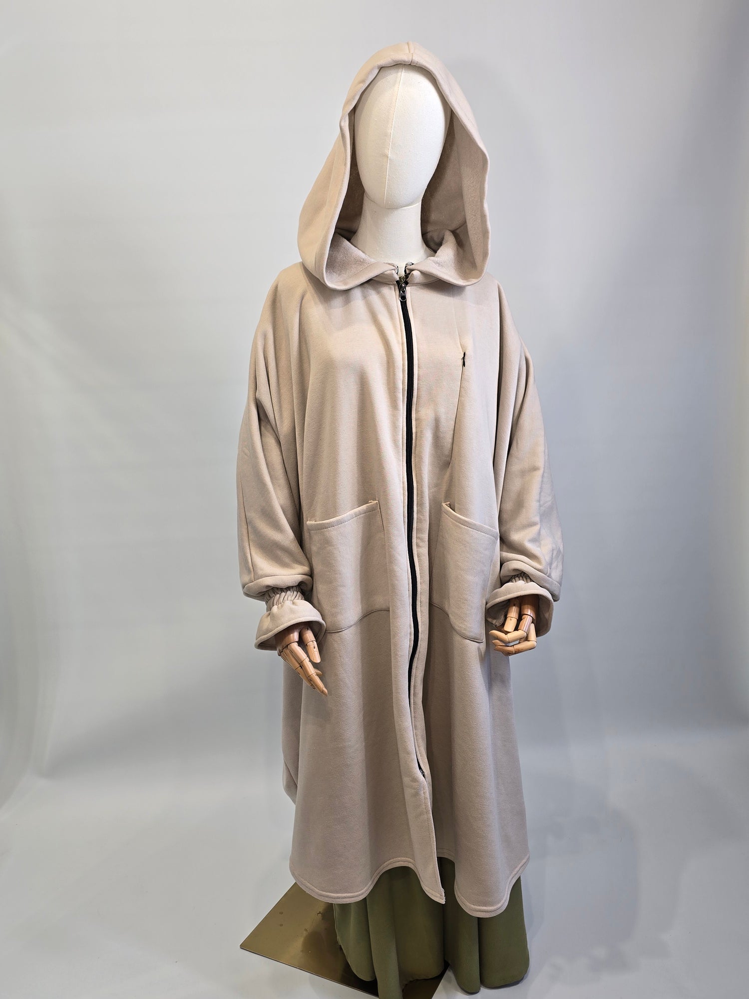 Oversized Abaya Poncho Jacket fleece