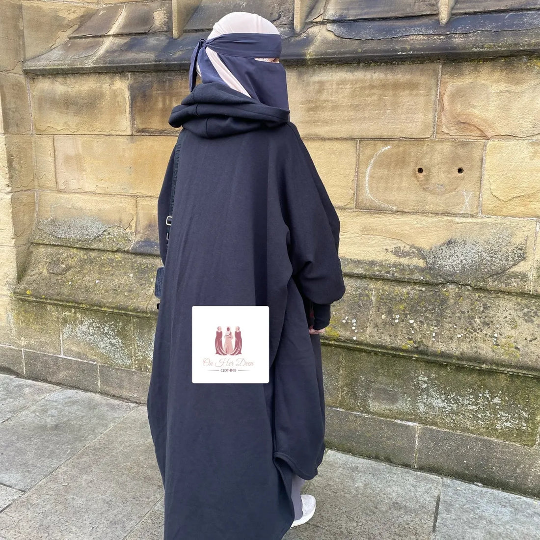 Customize Firida 3.0 Oversized Poncho Abaya Fleece Black