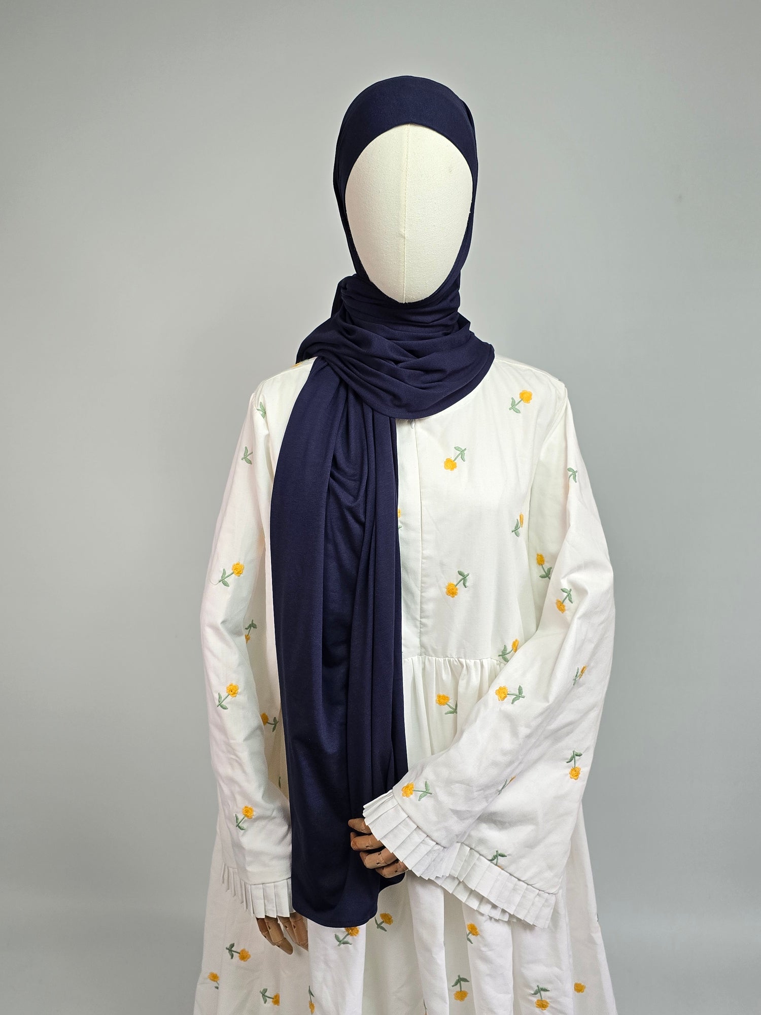 Navy Blue Premium Jersey XL Hijab