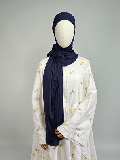 Navy Blue Premium Jersey XL Hijab