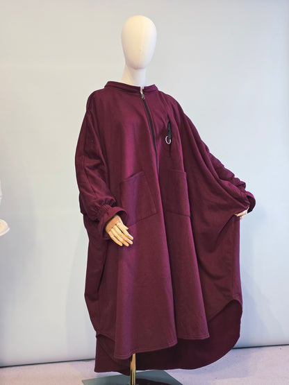 Poncho Oversized abaya coat - OnHerDeen Clothing 