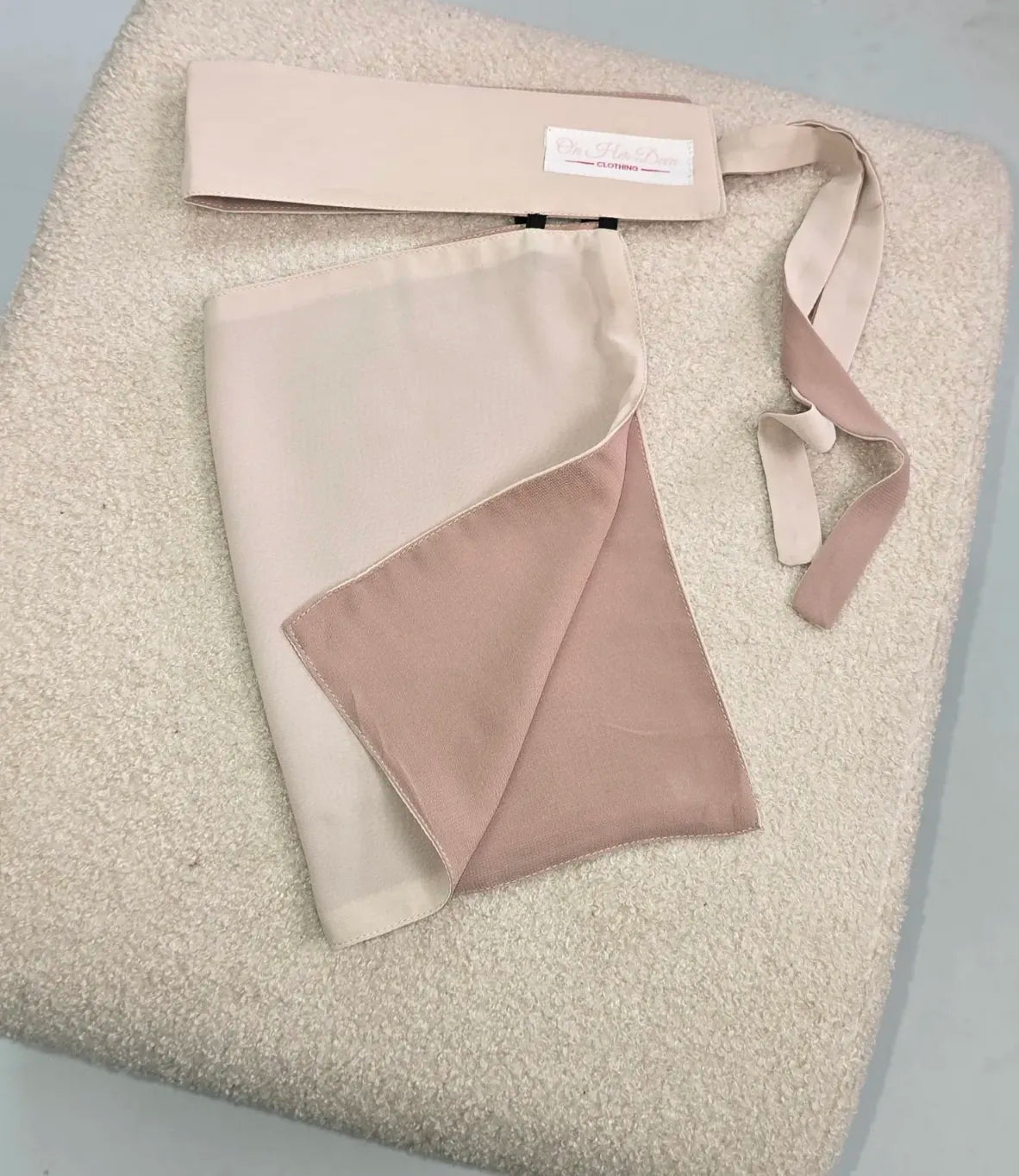 Reversible 2 in 1 Stiff Headband Saudi Niqab