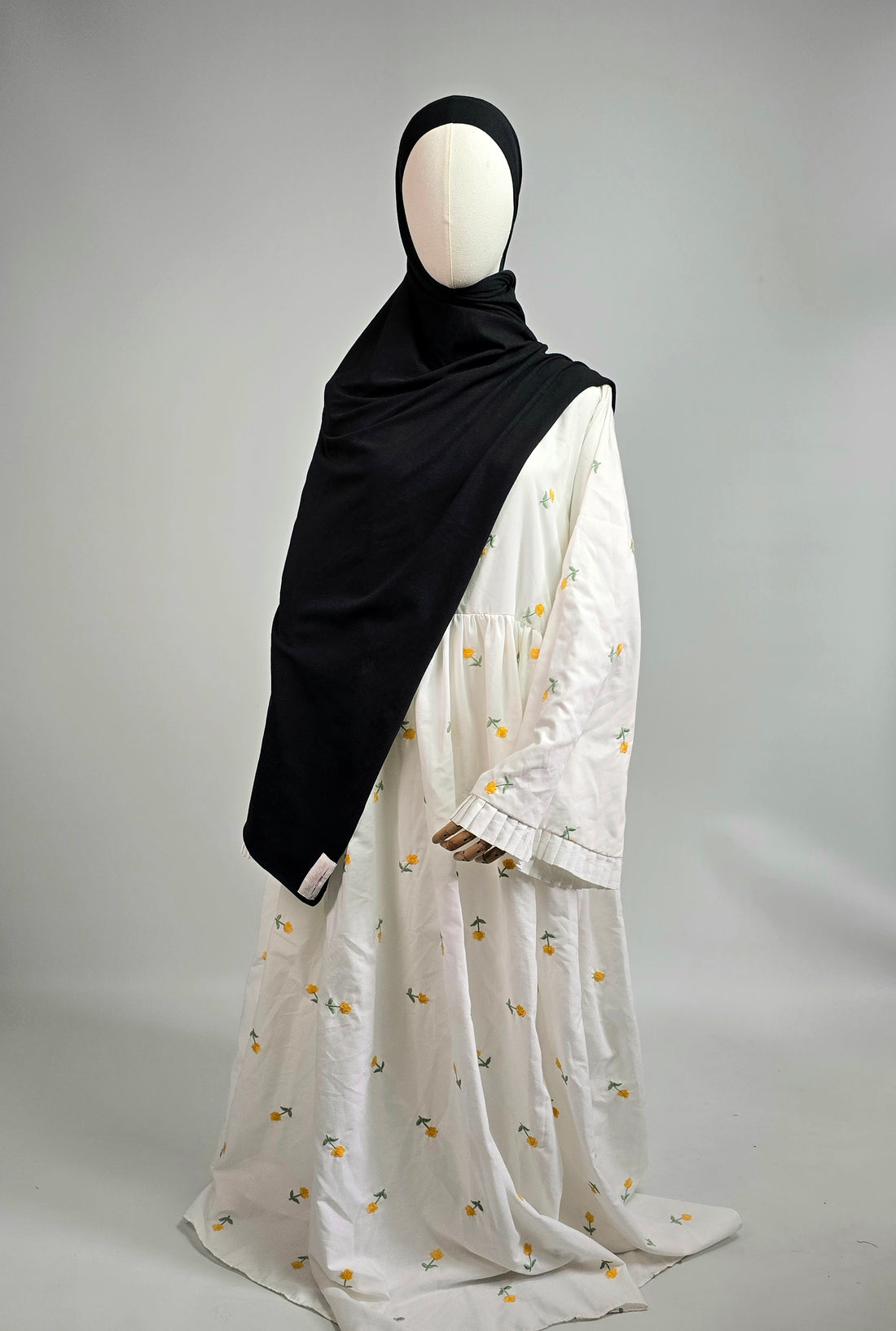 Black XL Jersey Hijab