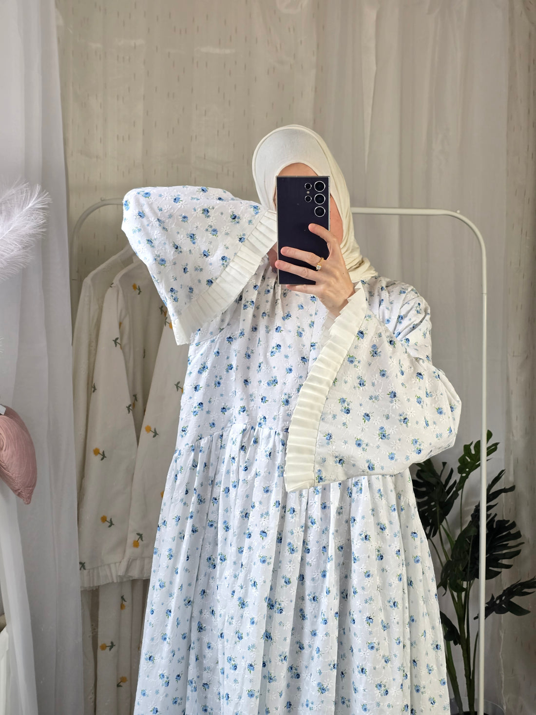 100% eyelet cotton Bluebell Gardens Abaya 