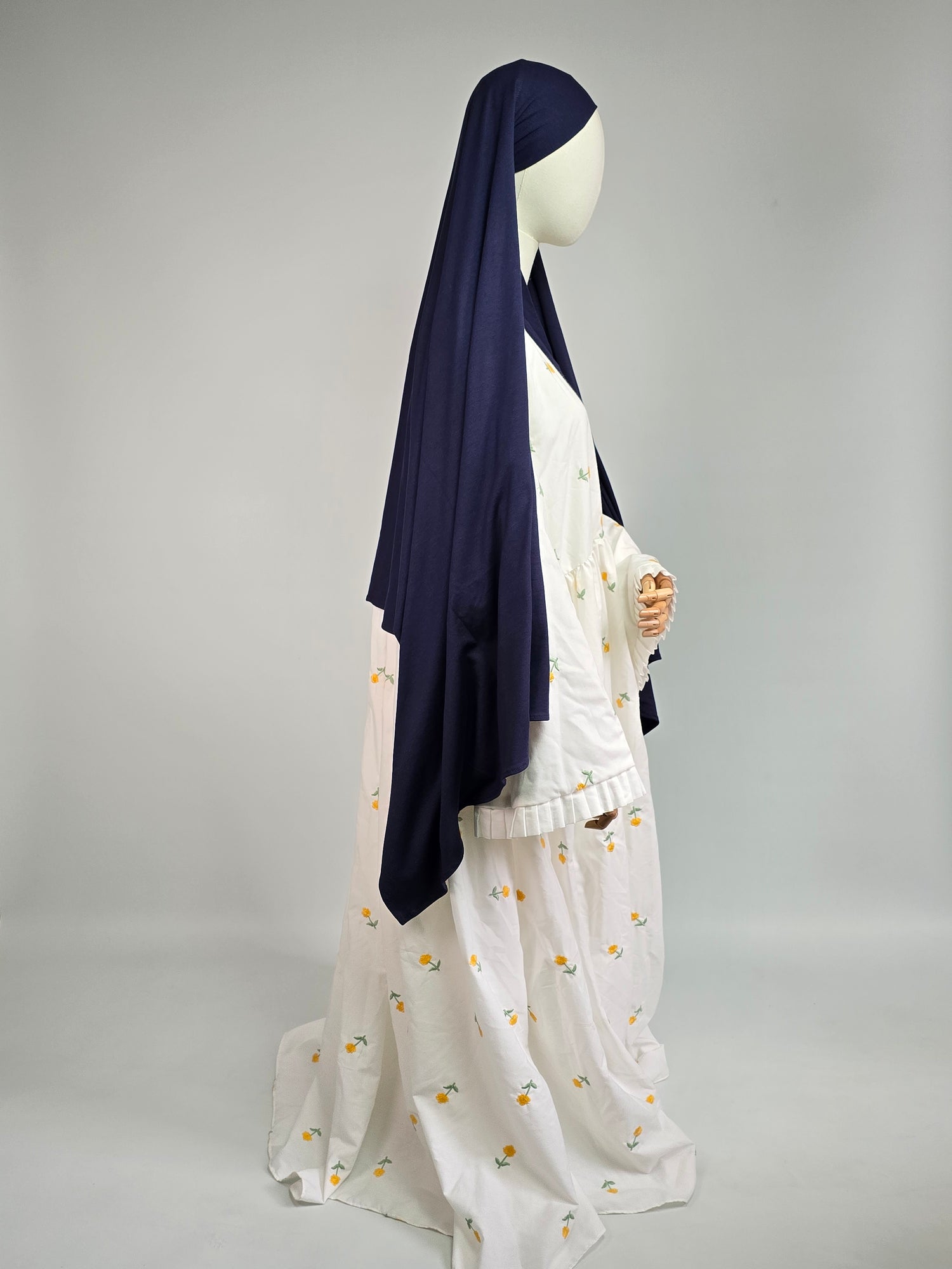 Navy Blue Premium Jersey XL Hijab