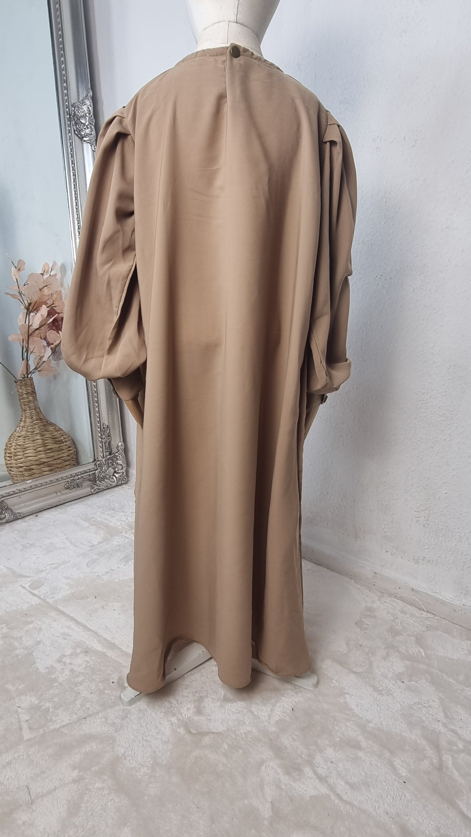 Kids Puff sleeve abaya OnHerDeen  Clothing 
