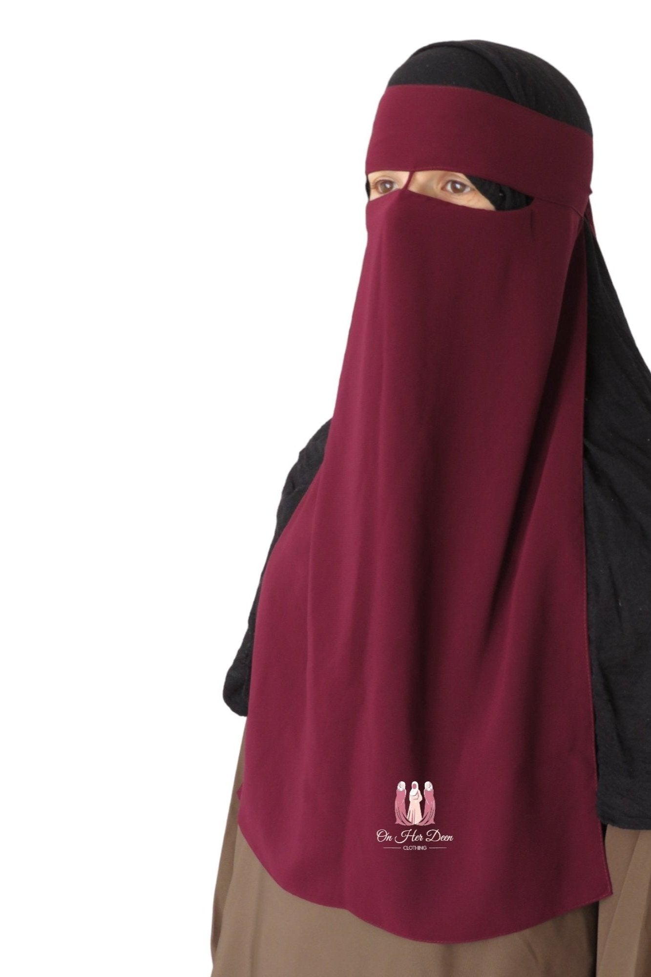 1 Layer Nose String Niqab - OnHerDeen