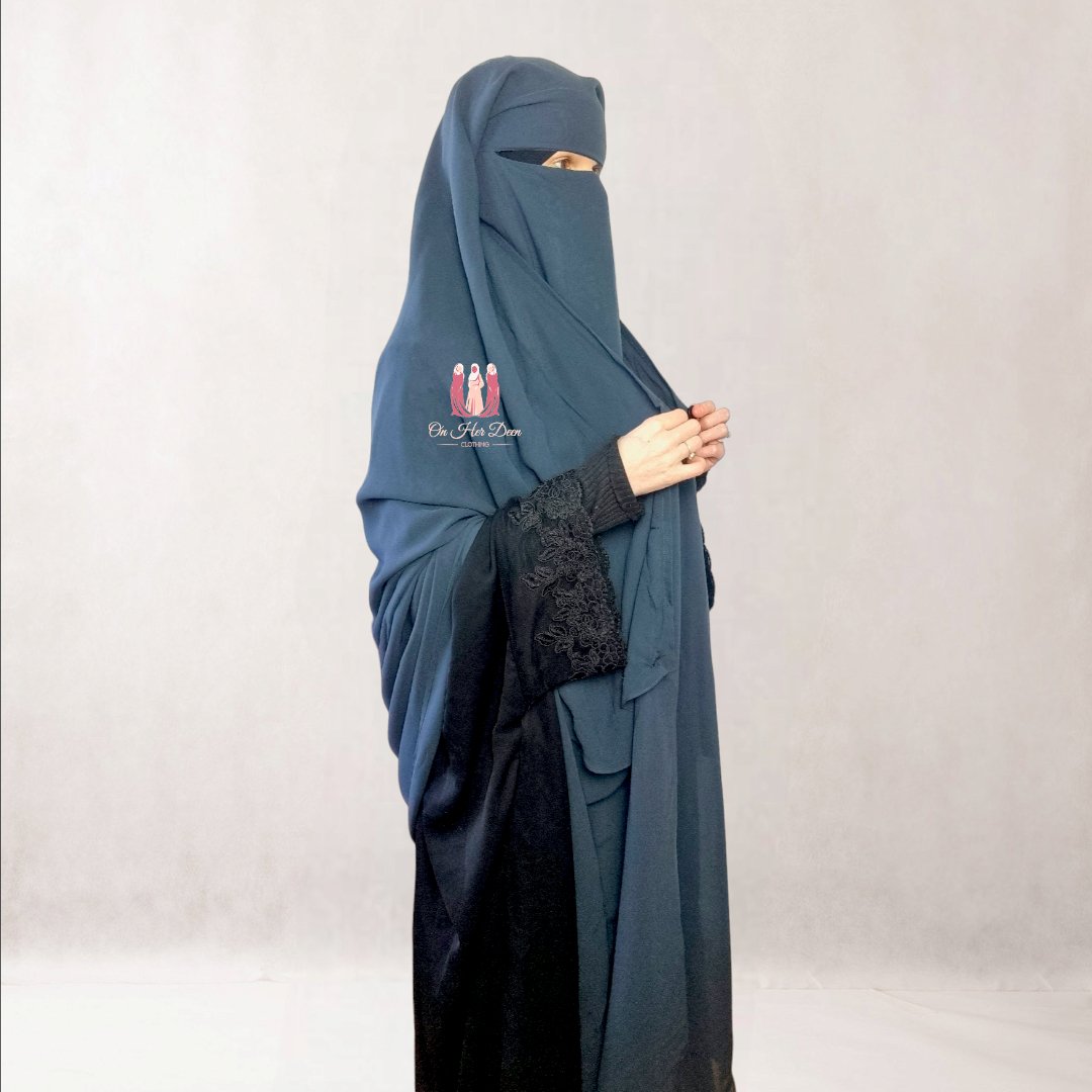 Long Layered Niqab OnHerDeen