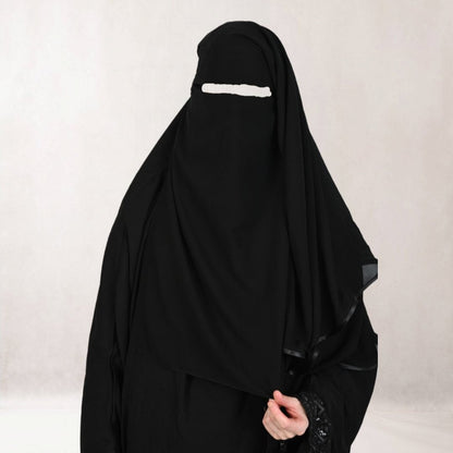 Short 3 Layer Niqabs OnHerDee Clothing