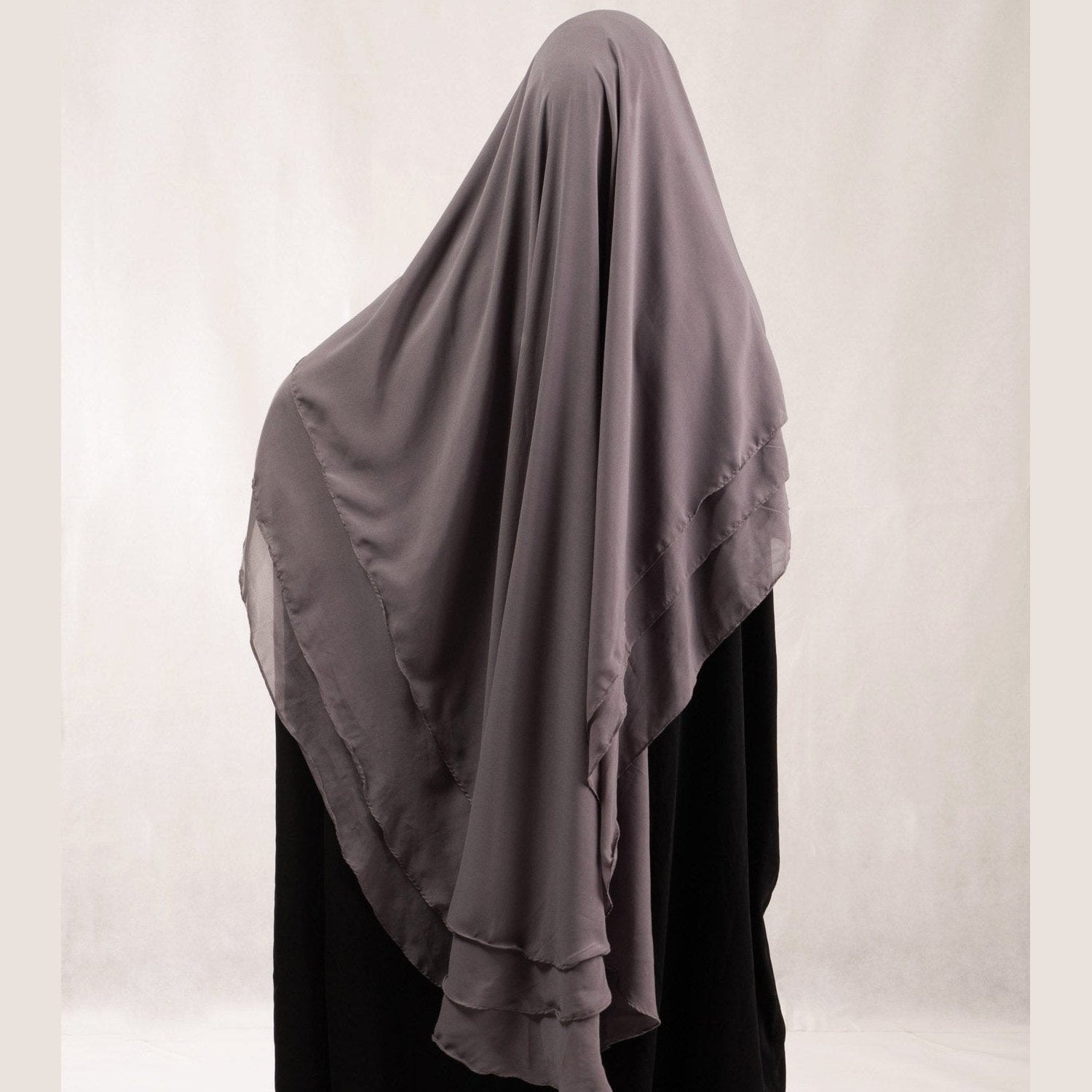 Midi 2 layer Khimar grey