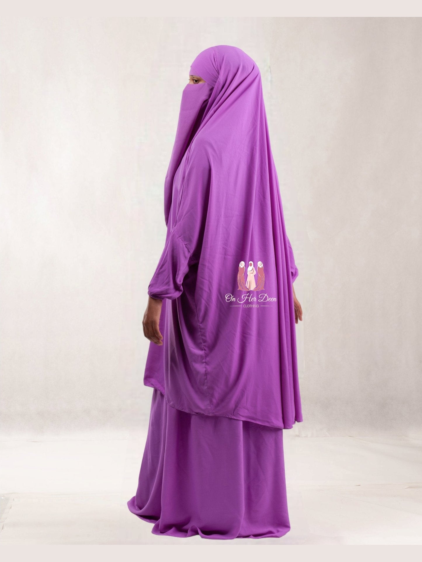 Preimum Matte Two piece Jilbab - OnHerDeen