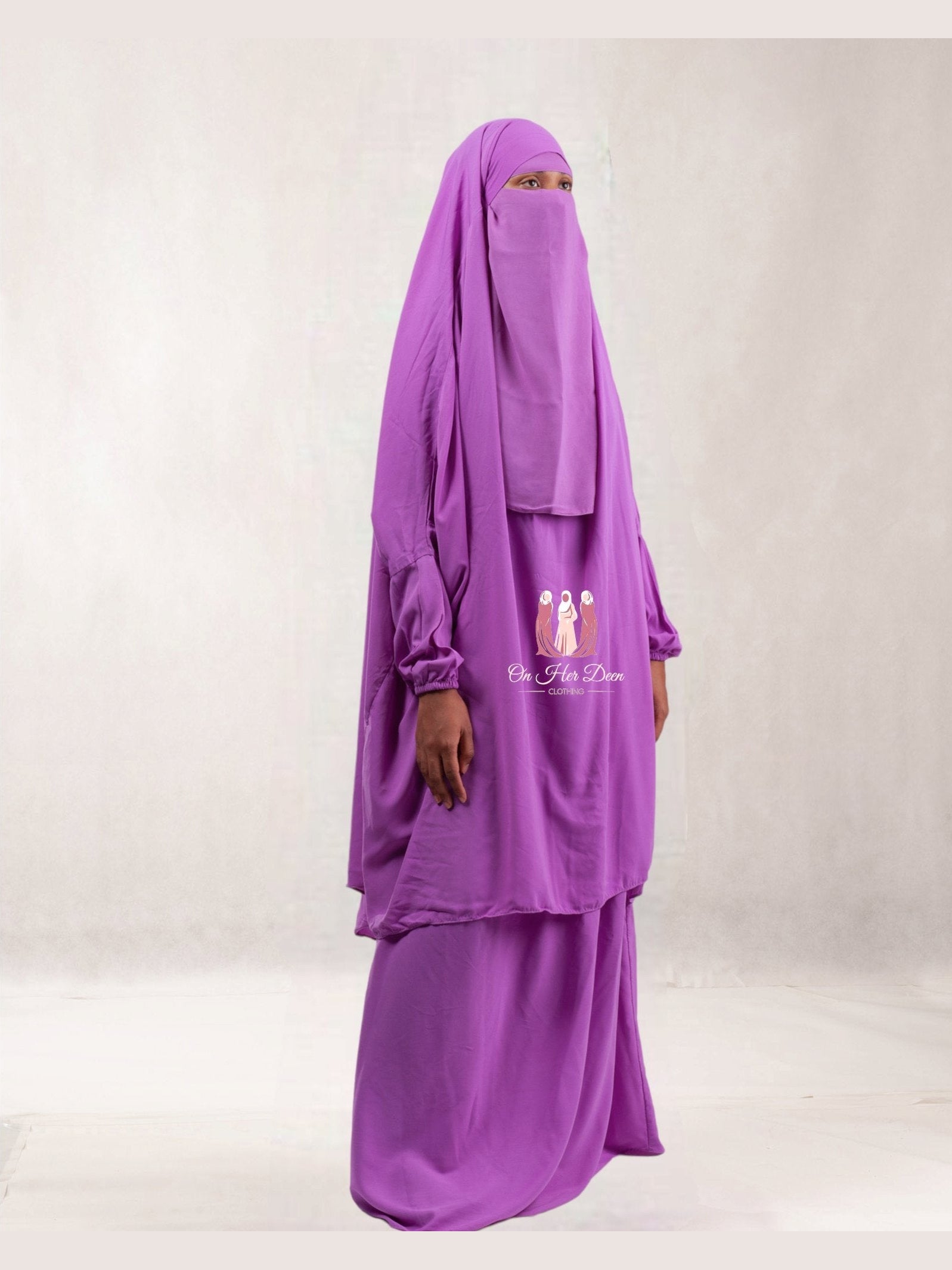 Falak&quot; Matte Two piece Jilbab