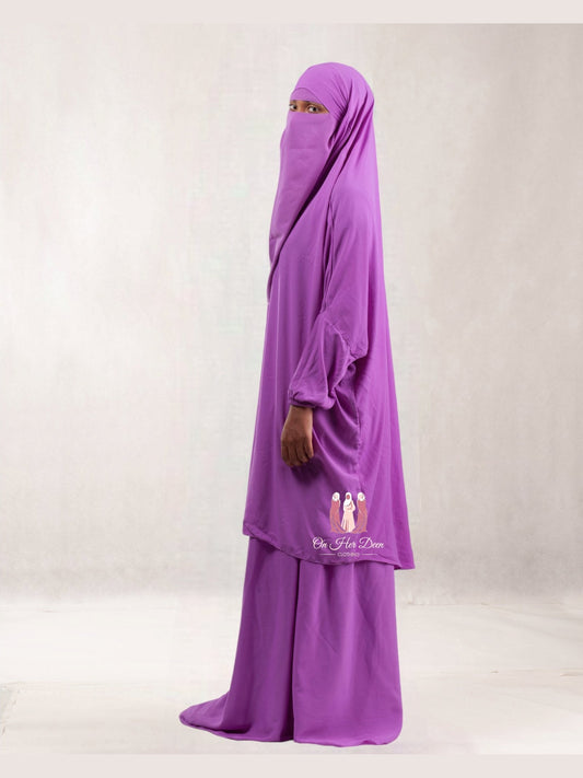 Preimum Matte Two piece Jilbab - OnHerDeen