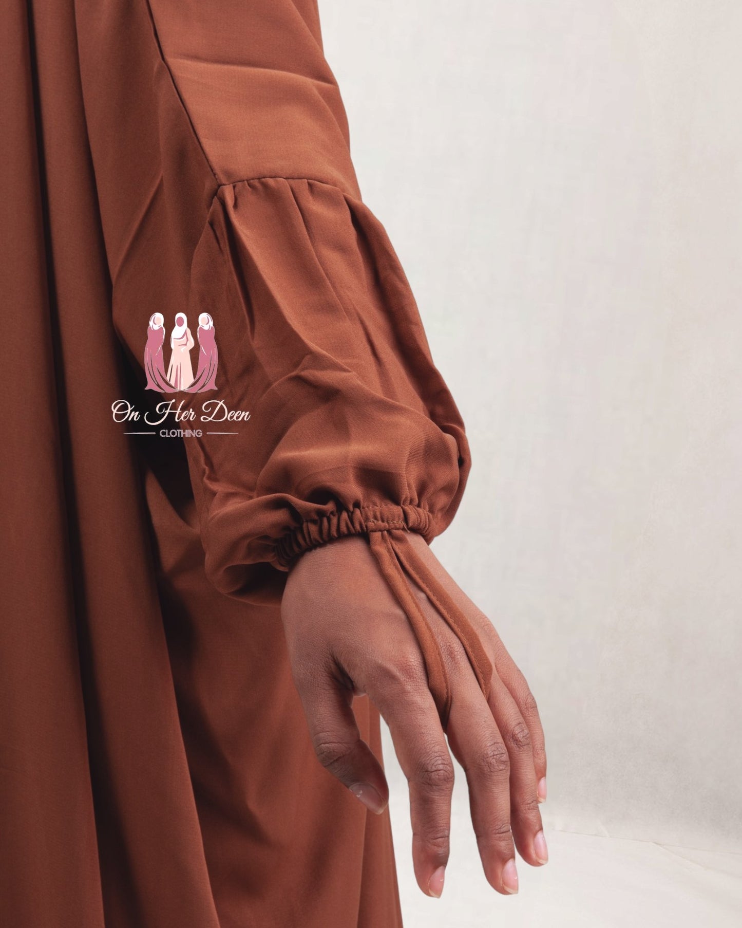 Premium Matte 2piece Jilbab Puff sleeves - OnHerDeen