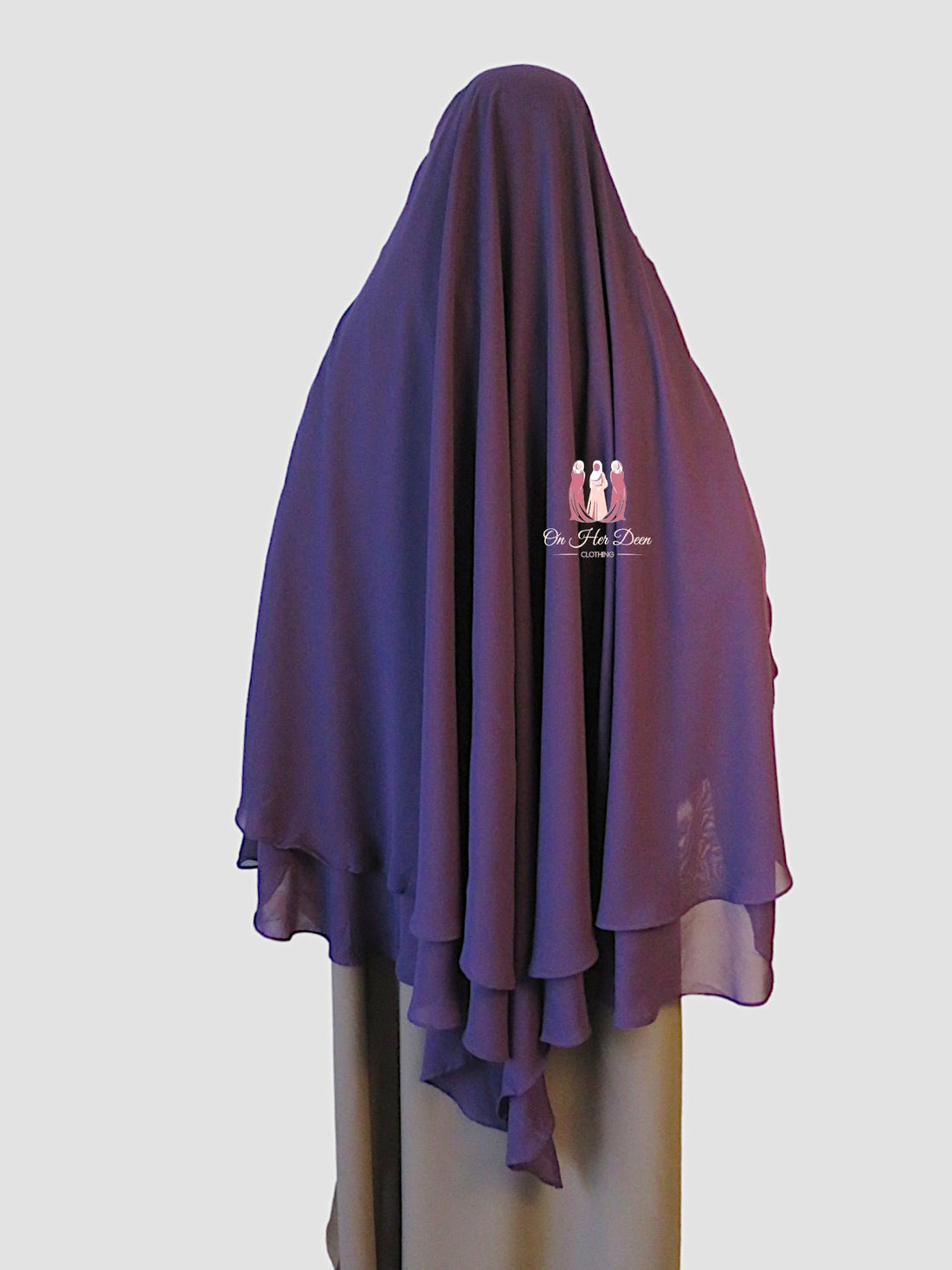 Womens 2 layer diamond Khimar